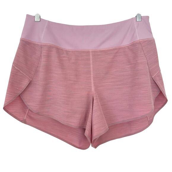 Athleta Run With It Textured 3.5" Shorts Pink 1X - Picture 1 of 8